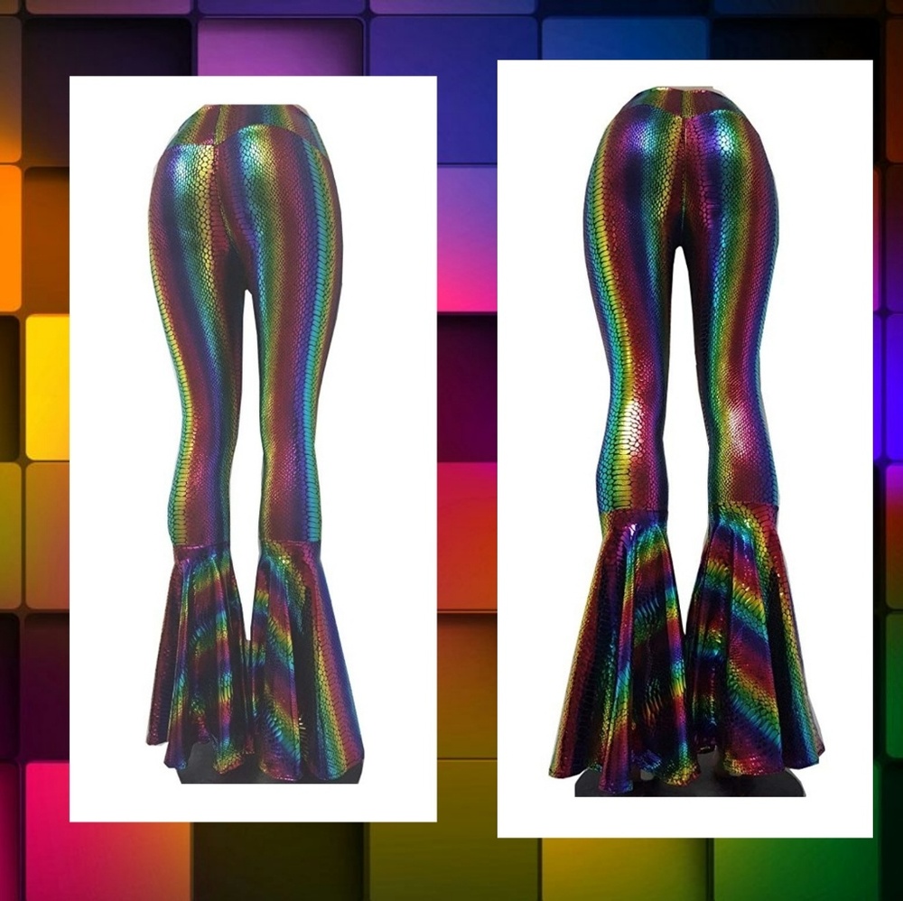Colorful bellbottom pants - Picture 7 of 8
